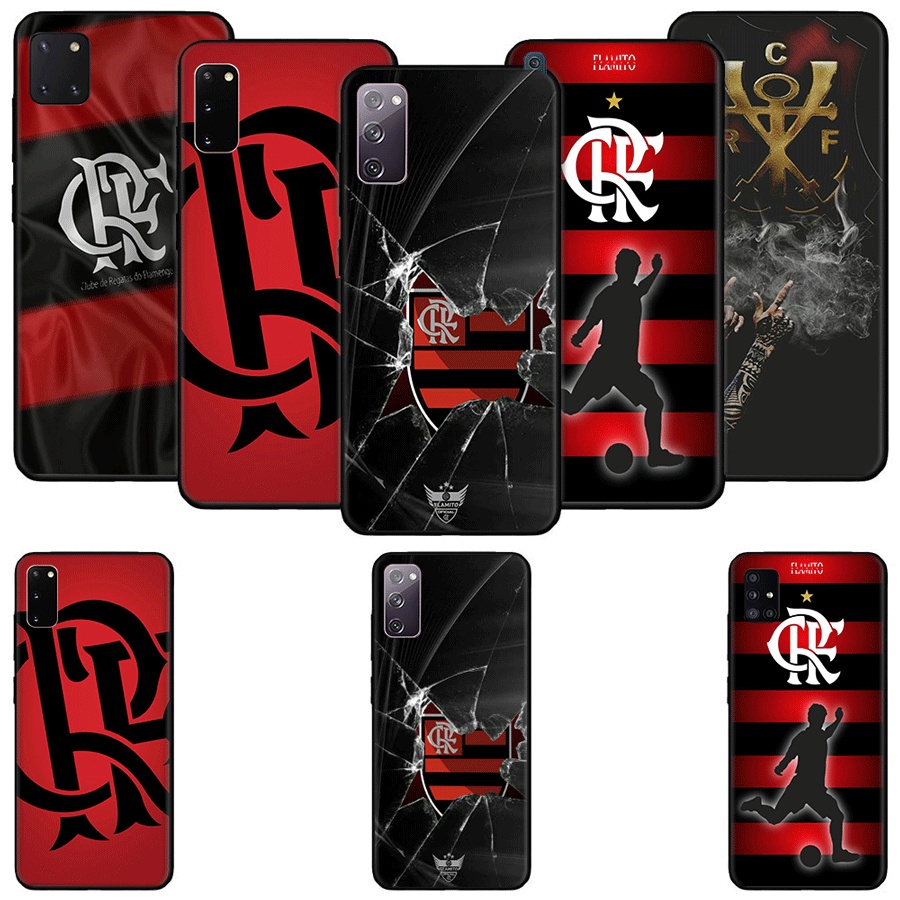 Samsung A12 4G A21S A22 4G 5G A31 A32 A41 A42 5G A51 TPU Spot Capa Flexível De Celular Preta Brasil Flamengo FC