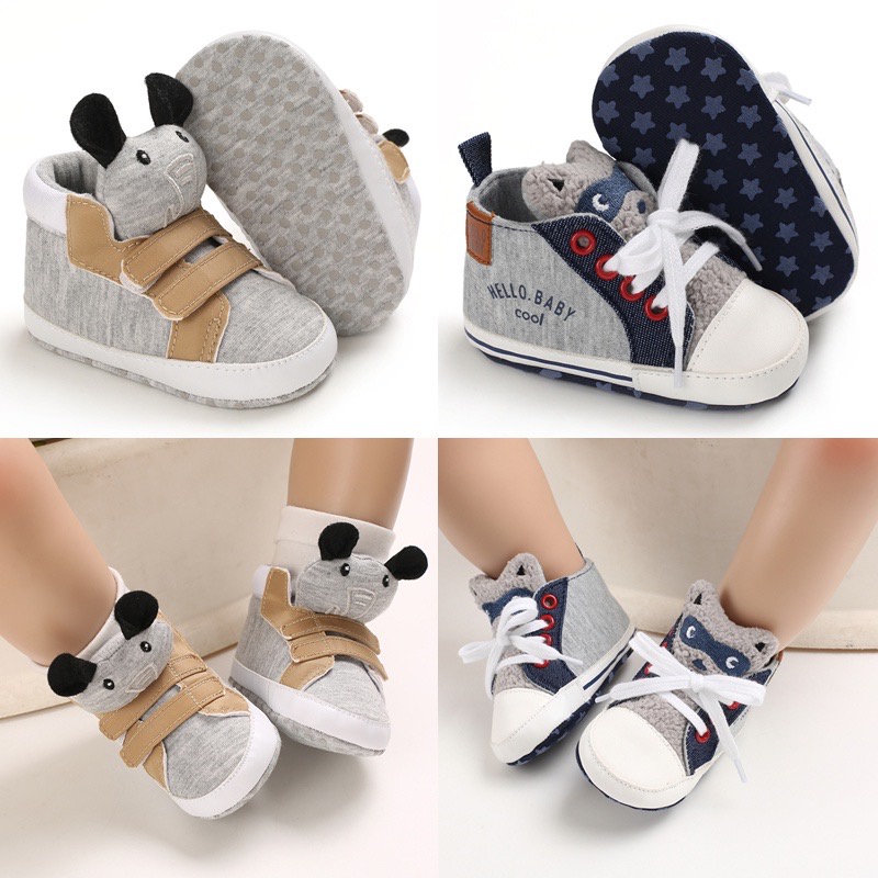 Sapatos De Moda Marca Recém-Nascidos Baby Boys Para 1 Ano Berço De Sola ...