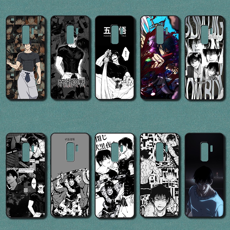 Capa De Proteção Contra Queda Para Samsung Galaxy S9 Plus Fushiguro Toji Caixa De Telefone Preta Macia