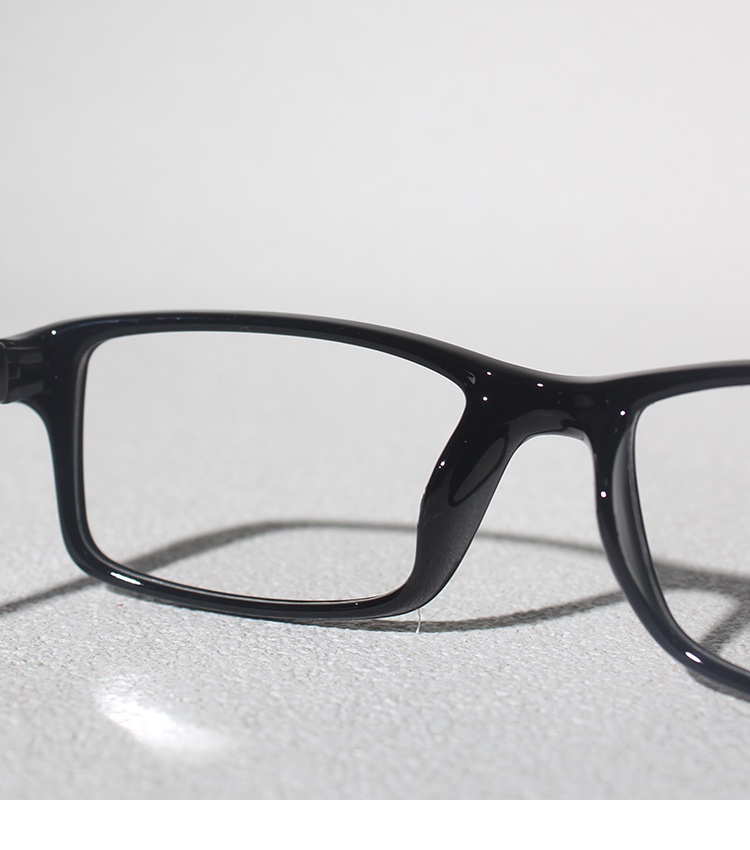 Y2K Minimalista Embrulho Preto Moldura Óculos Da Moda