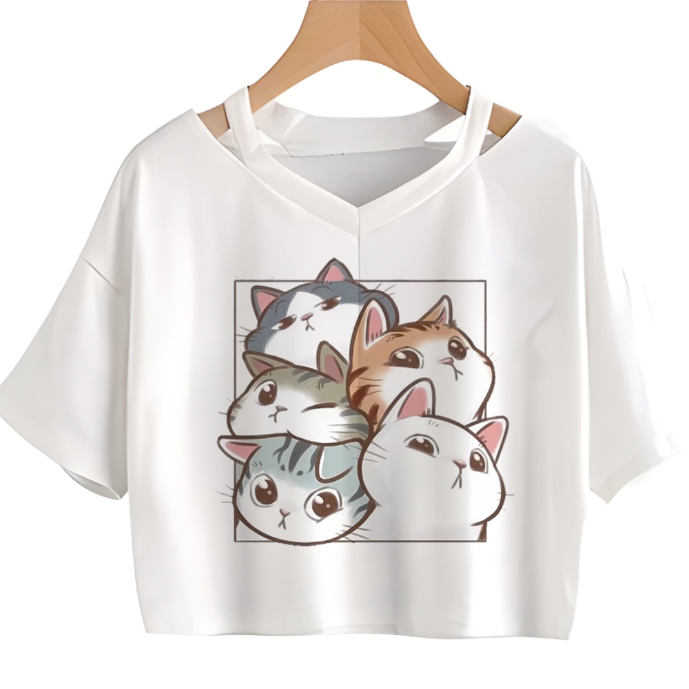 Roupa Kawaii Gira De Rua De Gato Moda Coreana Dos Anos 90 cyber y2k