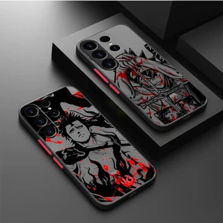 Quadrinhos Preto Trevo Anime Fosco Capa De Celular Para Samsung Galaxy S23 S22 S21 S30 S21FE S21FE S20 S11 S20FE S11E S10 S10LITE S10E S10E S9 S8 ULTRA PLUS 5G