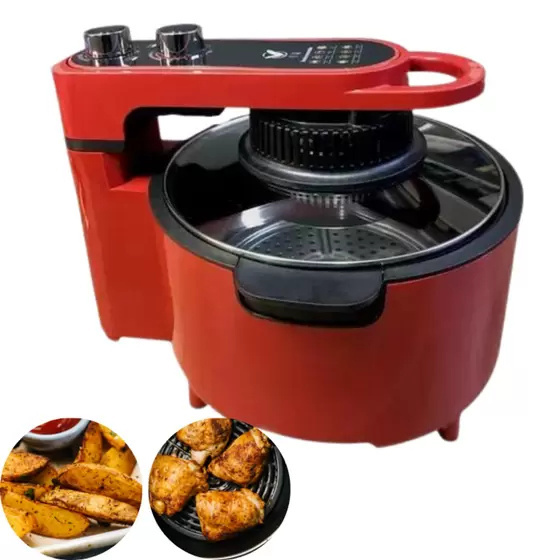 Panela Fritadeira Elétrica Air Fryer 8 Funções com Grelha Removível 10l