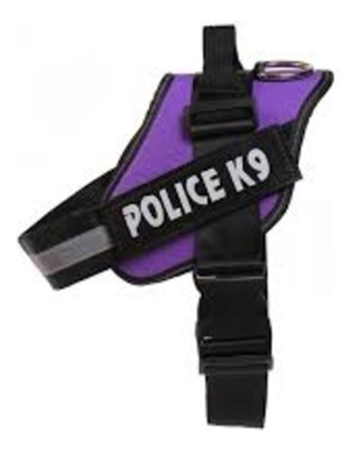 Peitoral Tático Extra Grande Cachorro Police K9 Rosa