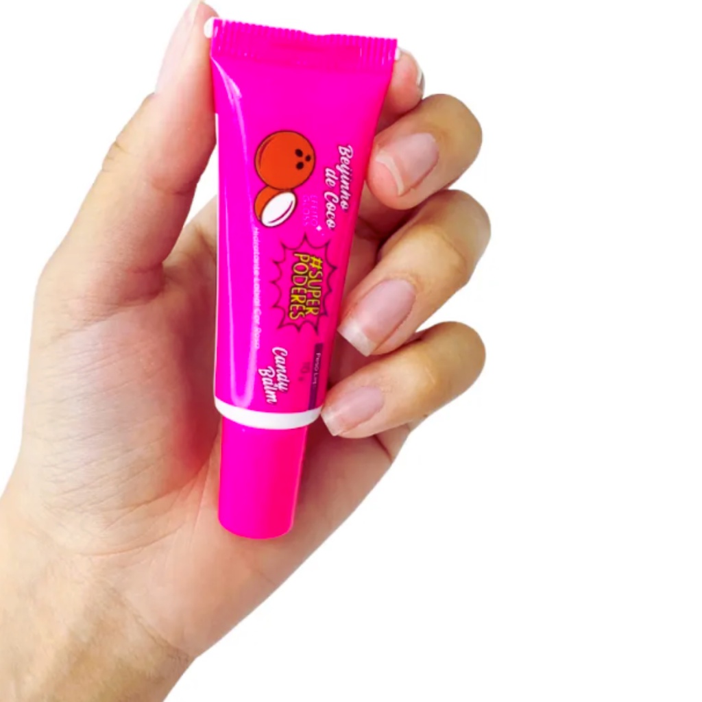 Hidratante Labial Candy Balm Beijinho De Coco Hlsp03 Super Poderes Shopee Brasil 