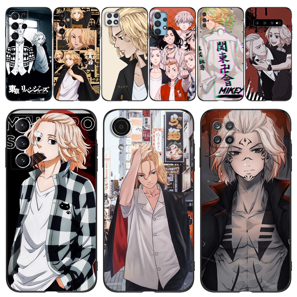 Capa Para Samsung Galaxy A23 4G LTE A33 A53 A73 4G 5G M62 F62 De Silicone Macia Telefone Mikey Tokyo Revenger Preto