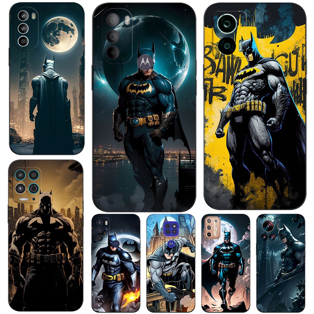 Estojo Para Motorola Moto Edge 40 neo 5G G14 G54 G84 Capa Traseira Do Telefone Silicone Macio Preto Tpu darknight batman
