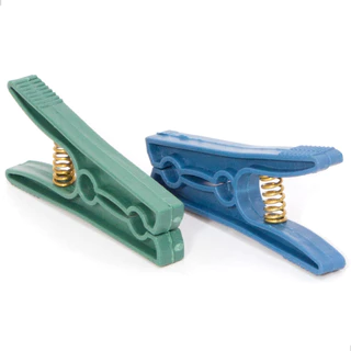 Kit Com 120 Prendedores Grandes de Plástico - Cores Variadas