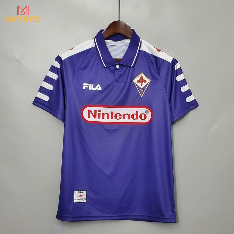 1998/1999 Fiorentina Casa BATISTUTA Camisa De Futebol Retro