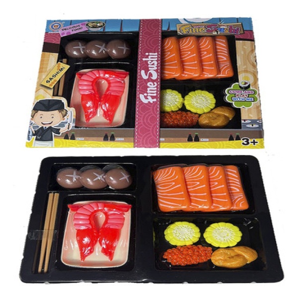 ibasenice Microbrinquedos De Sushi Japonês 37 Peças Miniaturas Brinquedos  Para Crianças Jogo De Sushi Para Crianças Conjunto De Churrasco Jogo De  Cozinha Modelo De Comida De Sushi