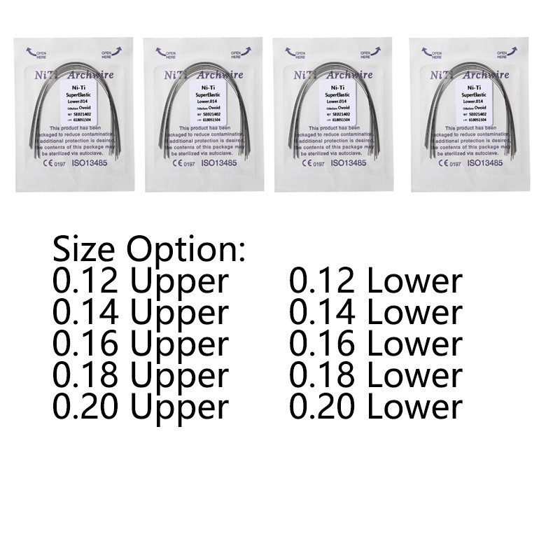 Materiale Ortodontico Professionale 10 Fili Dentali In Niti Super