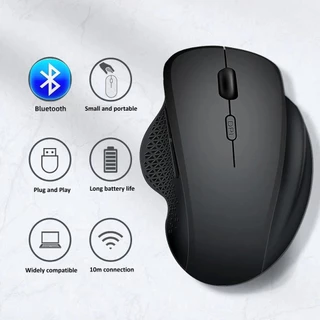 Mouse Bluetooth Ergonômico Recarregável Para Jogos 1600 DPI Modo Duplo De Computador Sem Fio 6 Botões PC E Mac em Oferta na Shopee