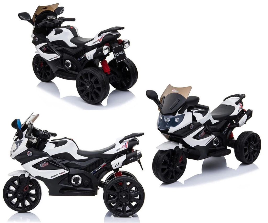 Moto Elétrica Infantil Cross Até 25kg Som 2-3 Km/h Importway Cor Azul