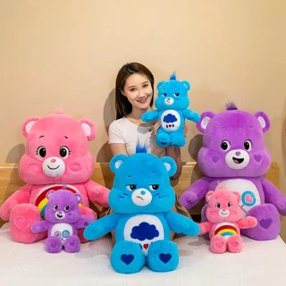 25Cm Kawaii Bear Plush Toy Doll Rainbow Anime Brinquedos De Pelúcia