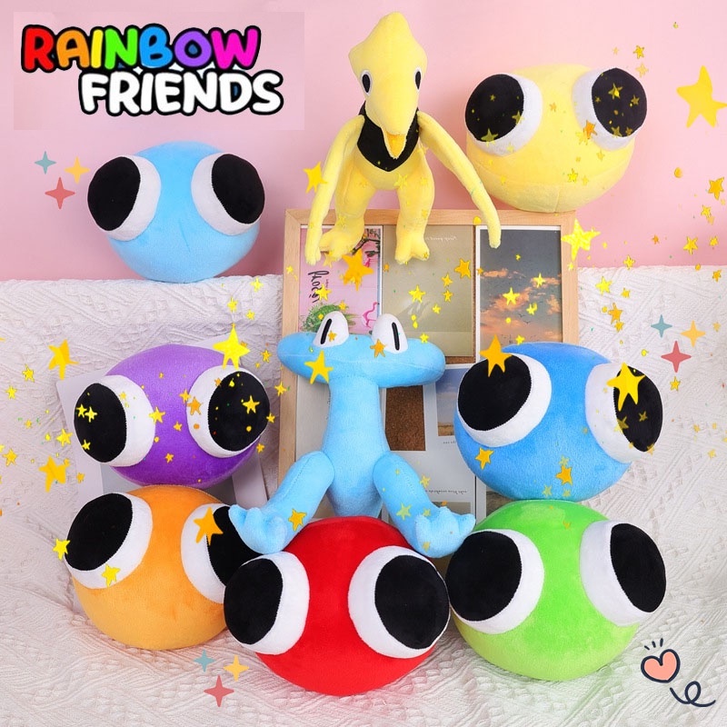 30cm Ro-blox Rainbow Friends Plush Toy Cartoon Personagem do jogo de desenho  animado Doll Kawaii Blue Monsters Soft Stuffed Animal Brinquedos para fãs  infantis