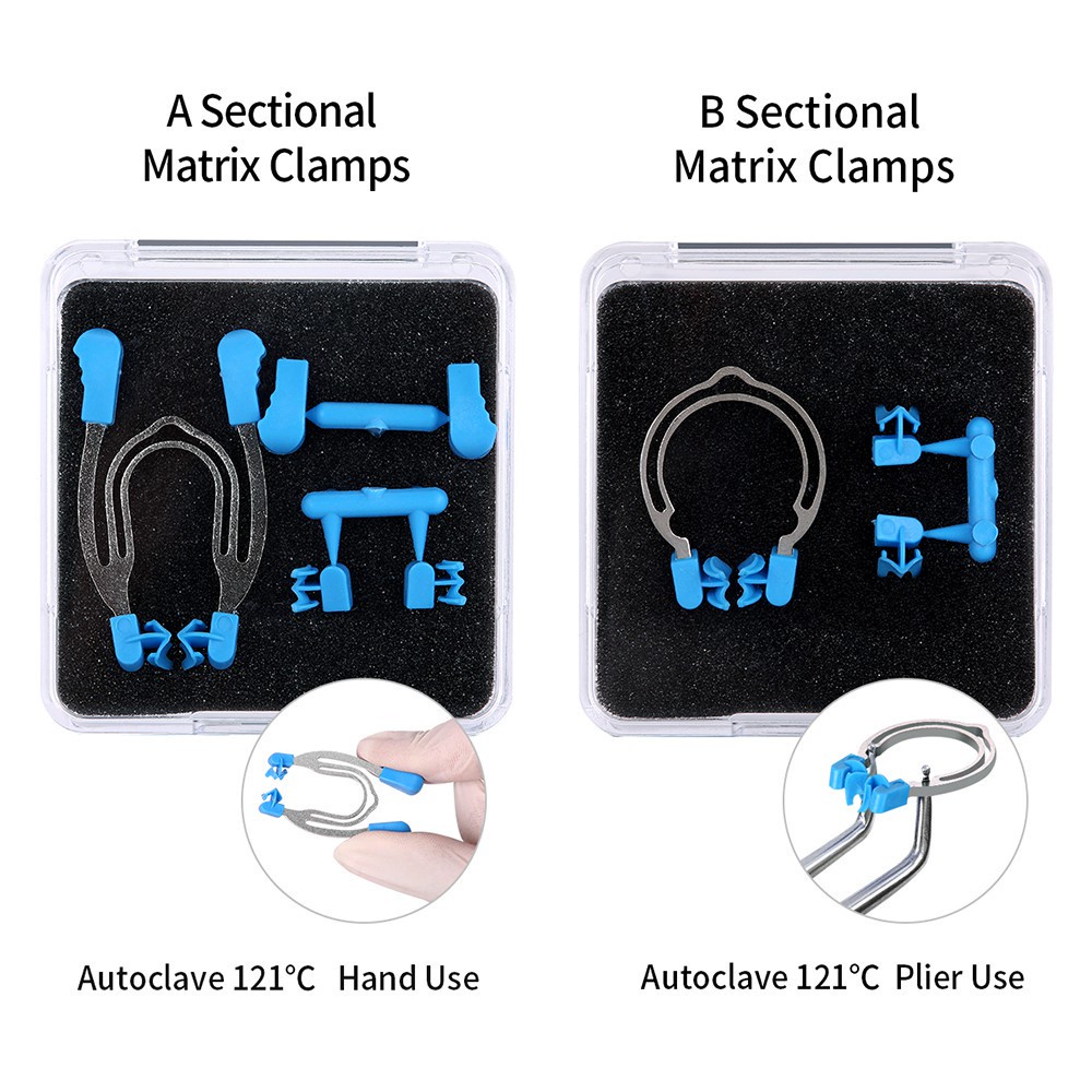Clip Dental Seccional De Mola Metálica Com Contorno Matriz Ferramenta