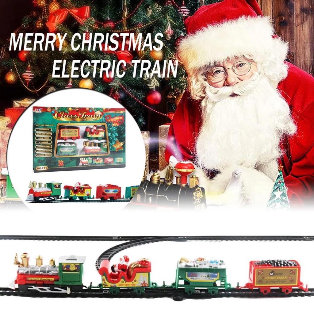 Natal - Trens em torno da árvore Natal,Natal elétrico em torno da árvore  Natal com som e luzes Caneem