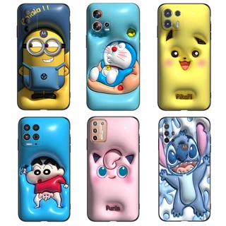 Estojo Para Motorola Moto Edge 40 neo 5G G14 G54 G84 Capa Traseira Do Telefone Silicone Macio Preto Tpu Swell Bonito Desenho Animado