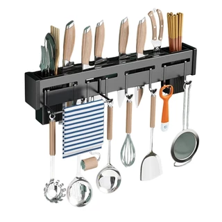 Organizador de Talheres em Aço Inox de Parede de Cozinha