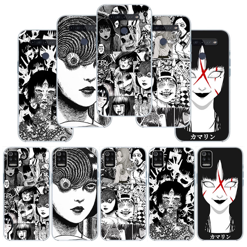 80IOP Junji Ito Tomie Capa Transparente Para Samsung Galaxy A04 A04S A14 A23 A34 A54 M23 M33