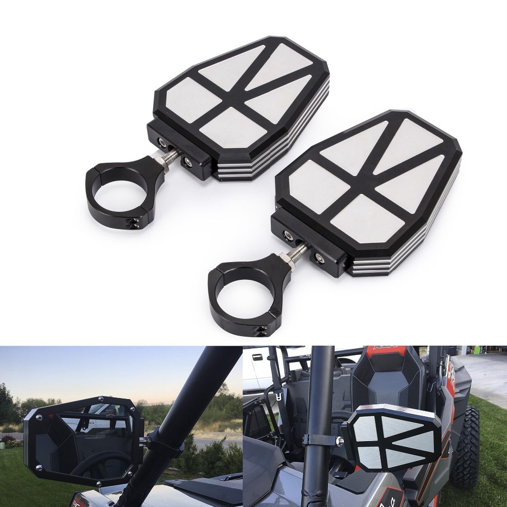 Espelho Retrovisor Lateral Convexo De 1,75 " UTV SXS Gaiola De Rolo Para Can-Am Commander 1000 Polaris Rangers 2002-2008 Yamaha Rhino 450