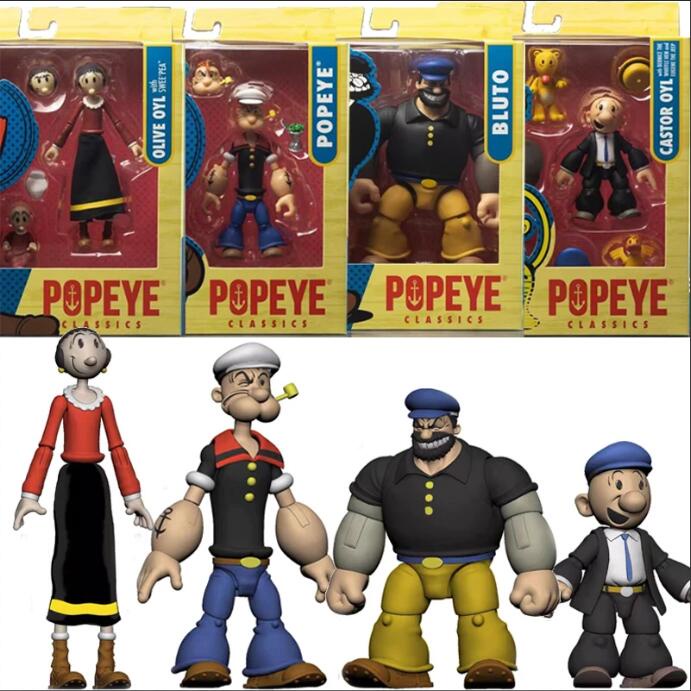 Popeye Classics Bluto Articulado Figura Modelo De Brinquedos | Shopee ...