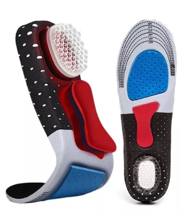 Palmilha Ortopédica Alivio Imediato Esporão Calcaneo Fasci Cor Preto Tamanho Da Palmilha 41-46.