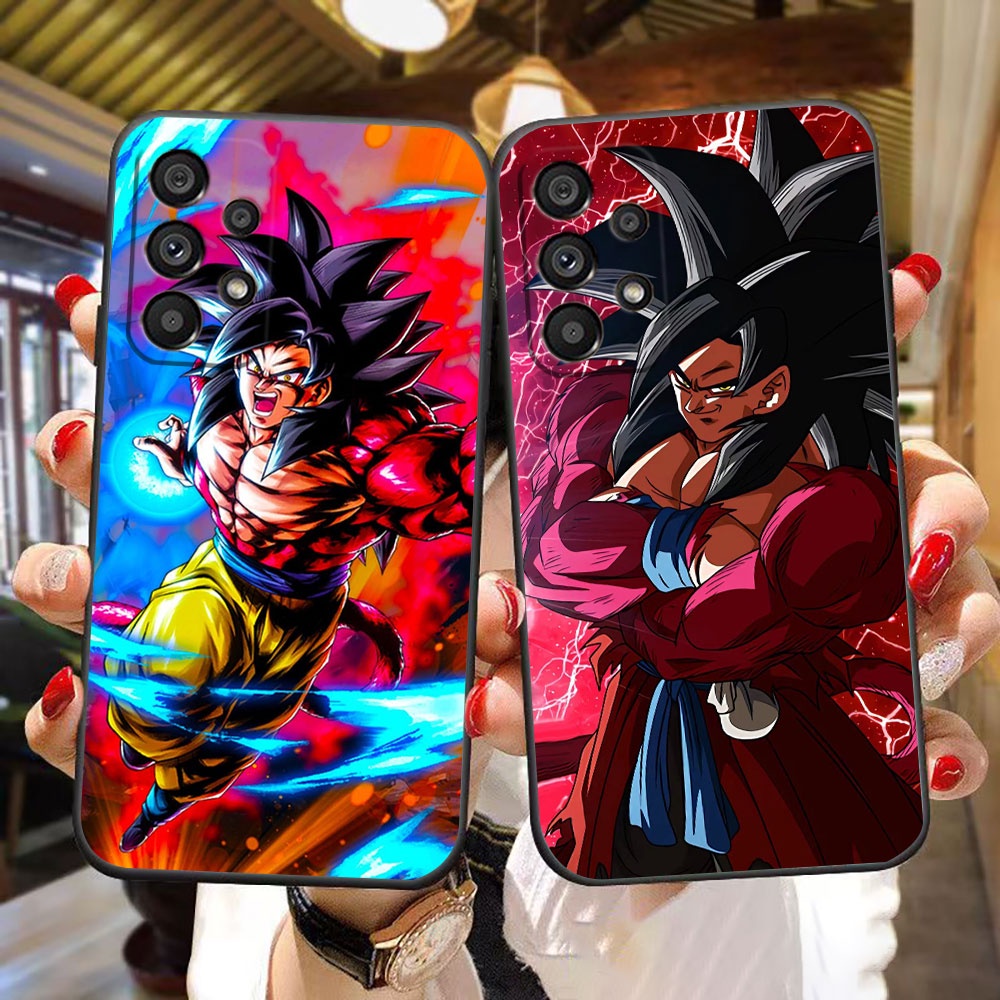 Sete Bolas De Dragão V-Vegeta Goku Cor Frio Vermelho Macio Preto TPU Caixa Para Celular Samsung A90 A80 A73 A72 A71 A70/S A53 A52 A52S A51 A50 A42 A33 A32 A31 A30 A23A22