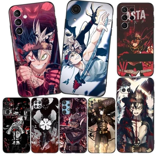 Estojo Para Samsung Galaxy A04 4G A14 A34 A54 5G Capa De Telefone De Silicone Macia Asta Black Clover
