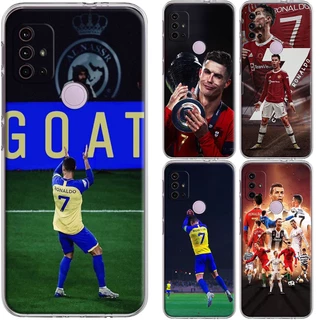 Capa De Silicone Macio TPU Para Samsung Galaxy A54 A14 A34 A23 M52 M53 M23 A14 A23 M33 5G Cristiano Ronaldo CR7