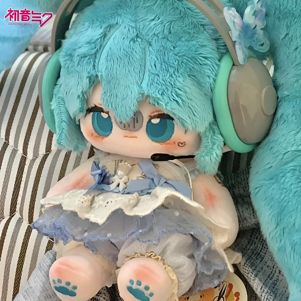 20cm Novo Miku Anime Figura De Pelúcia Brinquedos Estilo Diy Change Clothes  Kawaii Plushine Decoração Recheada Suave Coleção Menina | Shopee Brasil