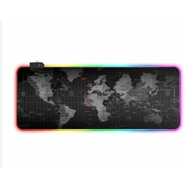 Mouse Pad LED RGB Gamer: Mapa Mundi para Escritório! | Shopee Brasil