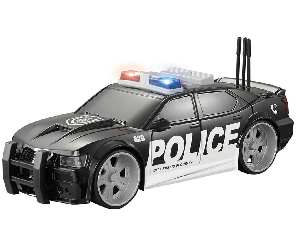 Carro de Polícia com luz e som 1:20 - Shiny Toys