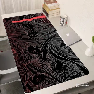 Junji Ito Xxl Mouse Pad Acessórios Para Jogos Teclado Alfombrillas De Ratón Soft Computer Desk Mat Pc Gamer Gabinete