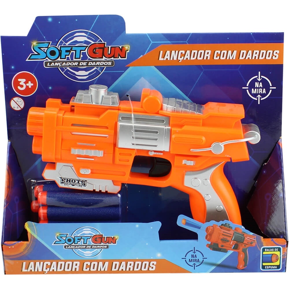 Arma Lança Dardos Air Blaster Menina Girl - Estilo Nerf