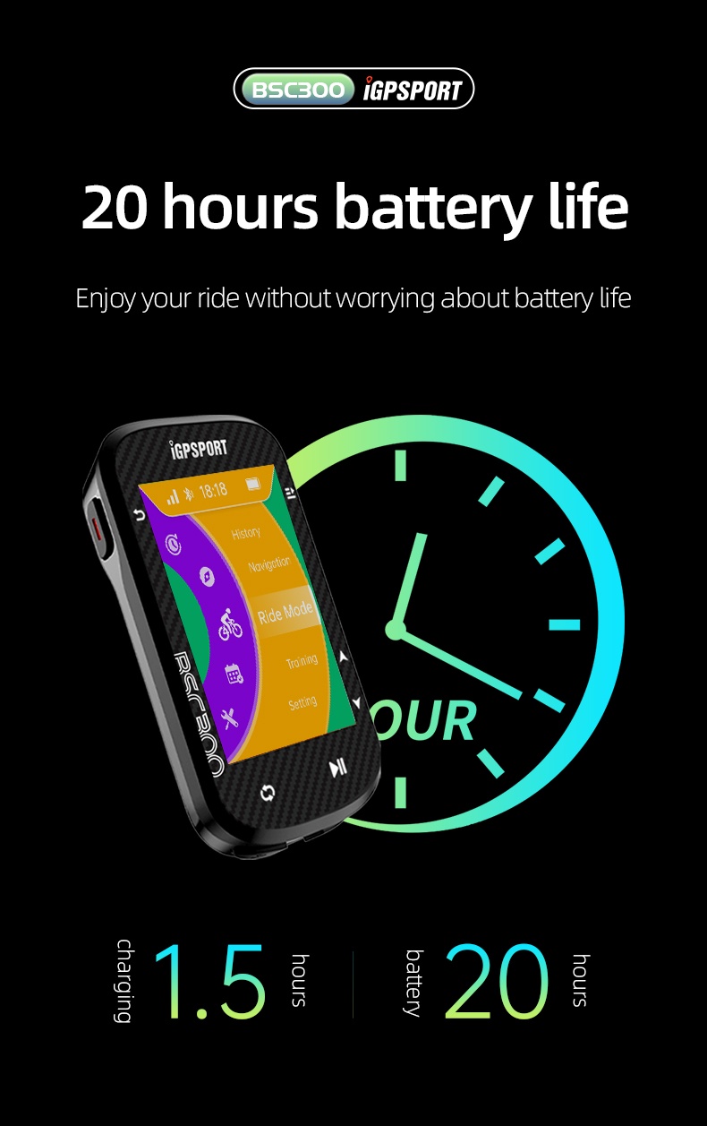 IGPSPORT BSC300 サイクルコンピュータ 　イエロー Ciclocomputador com GPS Igpsport BSC300 - Bike Point