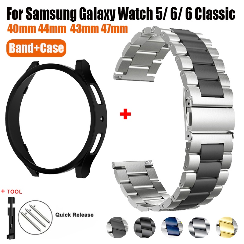 Pulseira De Aço Inoxidável Para Relógio Samsung Galaxy 6 Classic 43mm 47mm Watch5 De 40/44mm