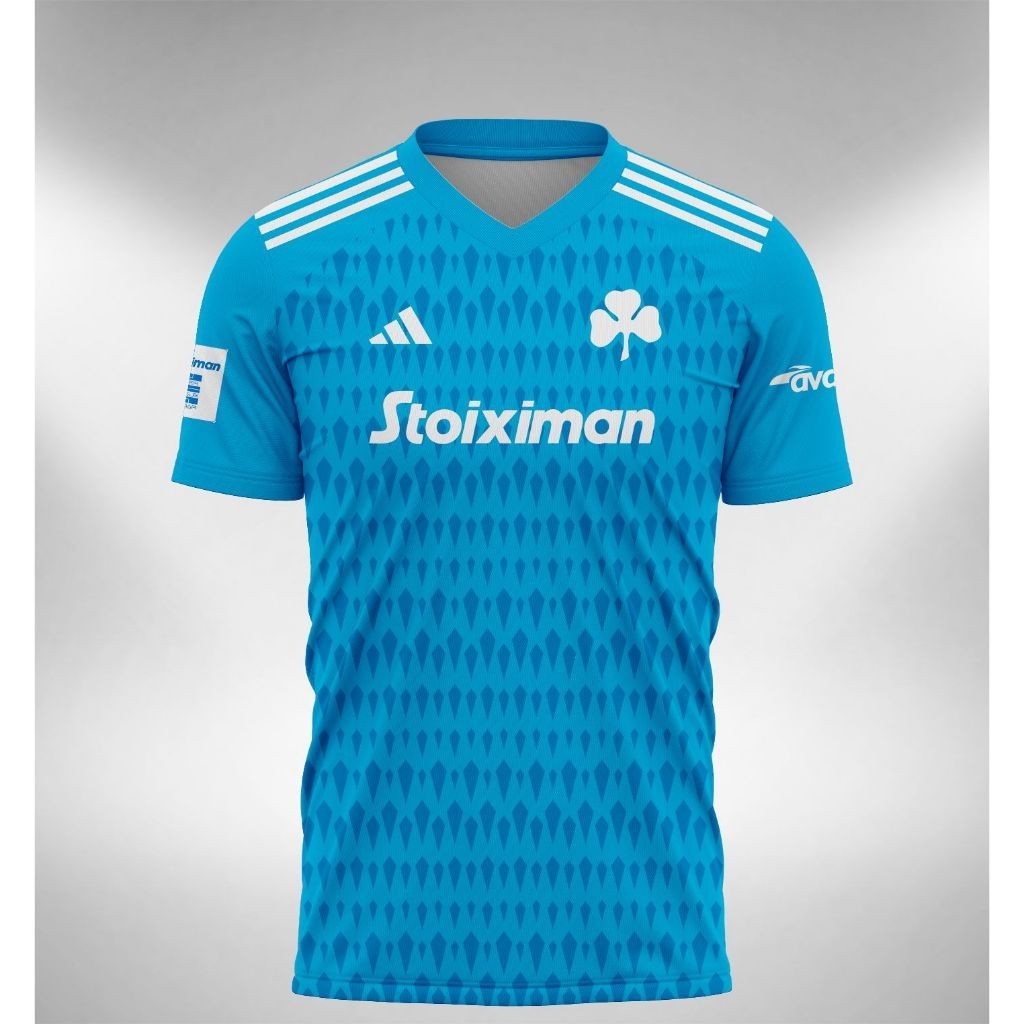 Jersey Panathinaikos Longe GK 2024 Camisetas De Venda A Quente Com Pescoço Redondo