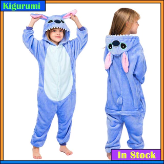 Baju Tidur Pijamas Conjunto Kids Stitch Dinossauro Panda Panos Baby Sleepwear Crianças Onesies Meninos Meninas Roupas De Noite Long Pants