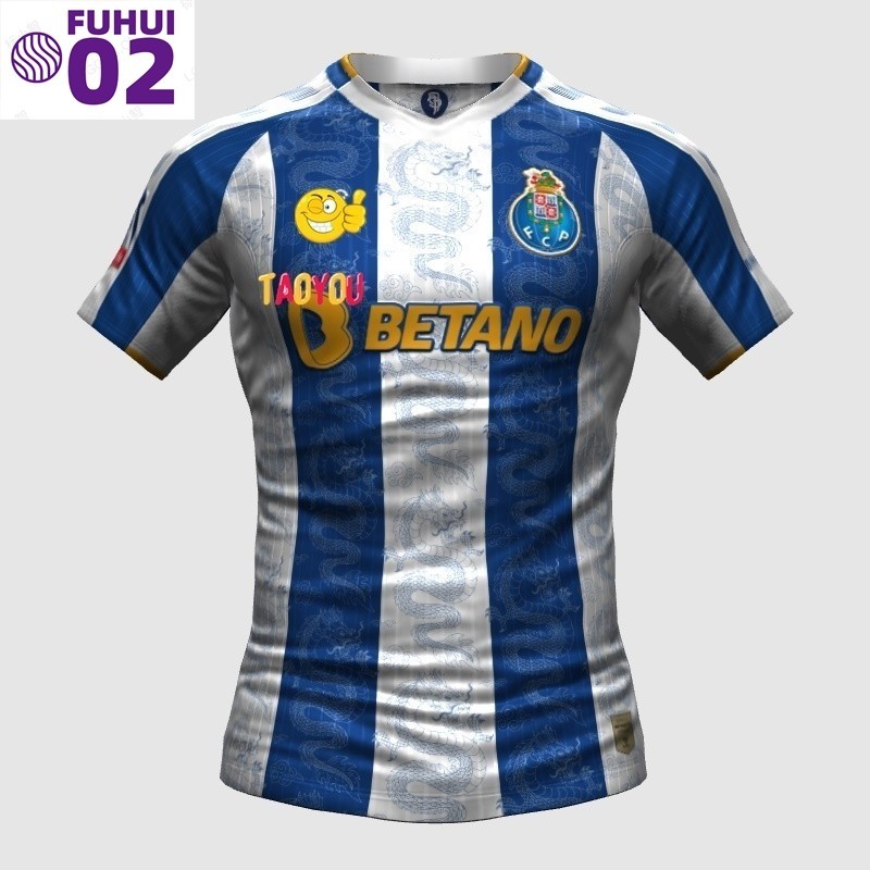 FC Porto Home Azulejos Hummel Novo Estilo Jersey Personalizada