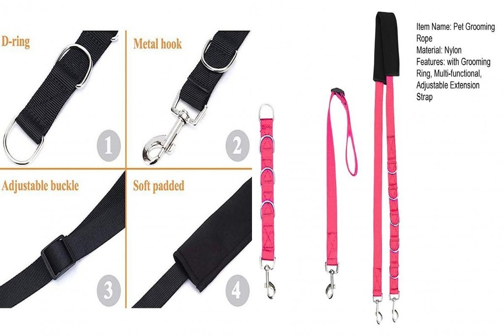 Versatile Pet Grooming Aid Rope 3-in-1 Kit with Adjustable Strap ...
