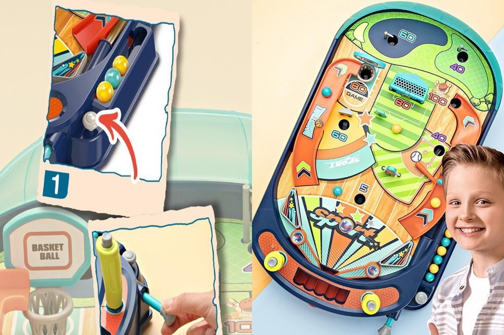 Brain Teaser Toy Desktop Pinball Game Interactive Children's Fun Family ...