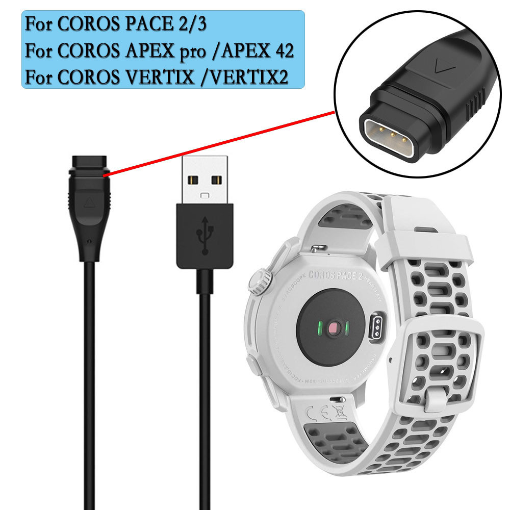 Adaptateur Pace2 Apex Adaptateur Chargeur Coros USB-C - Pour Montre Pace2/Apex/Vertix - Puce Sécurité - Portable 5g Chargeur Montre Connectée