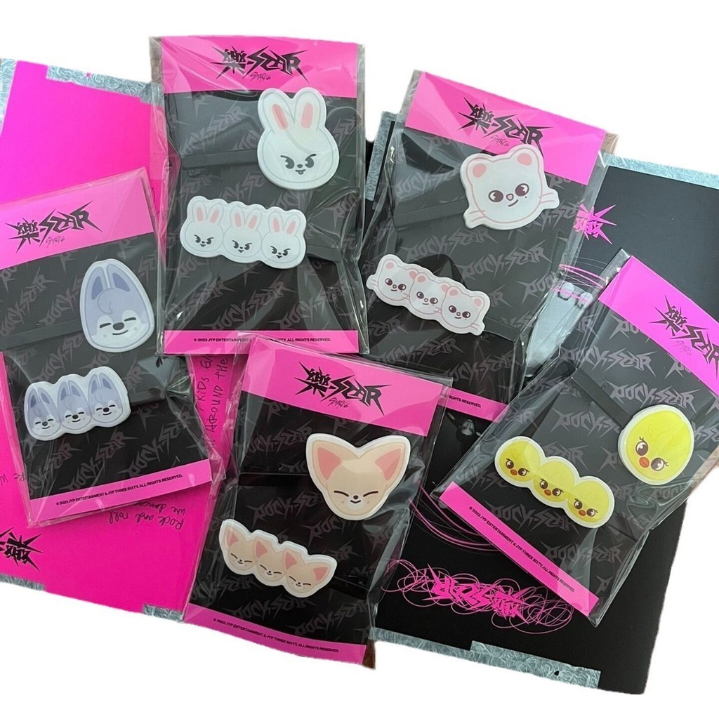 アイドル Stray Kids MINI HAIR CLIP ALL TYPES SET 8 pcs Stray-Kids