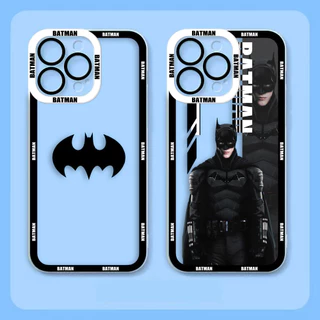DC Capa Preta Do Batman Olhos De Anjo Transparentes Para iPhone Apple 15 14 12 13 11 Pro 8 7 SE 2020 2022 Plus X XR XS Max Macia Transparente TPU