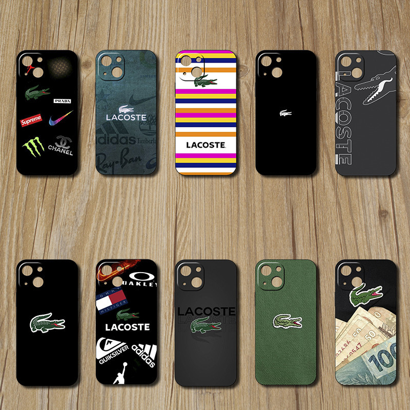 iPhone 13 14 15 Plus Logotipo lacoste Estojo Protetor anti-Queda Para Telefone TPU Soft