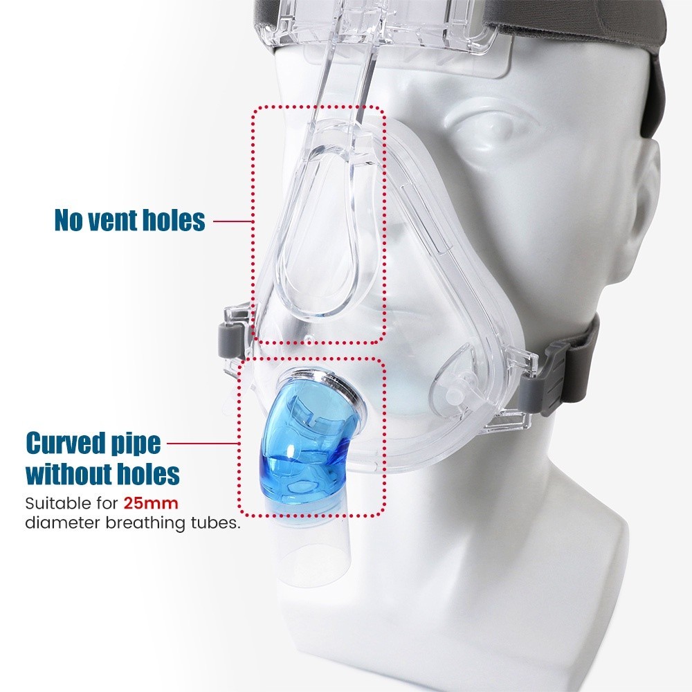 CPAP Máscara Respirador Facial Auto COPD BiPAP Anti-Ronco Apnéia Do ...