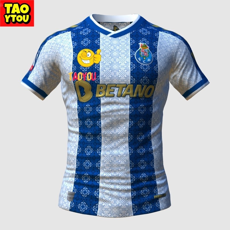 FC Porto Home Azulejos Hummel Novo Estilo Jersey Personalizada Uniforme  Camisa de Suor