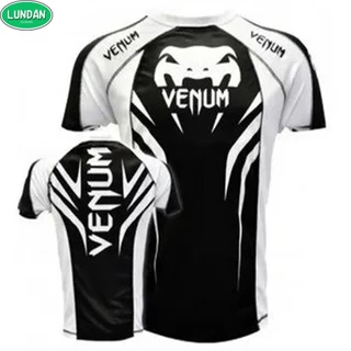 (VENUM) Camiseta Para Homens Ginásio Treinamento De Boxe Manga Curta Impressão Topo De Secagem Rápida Venda A Quente