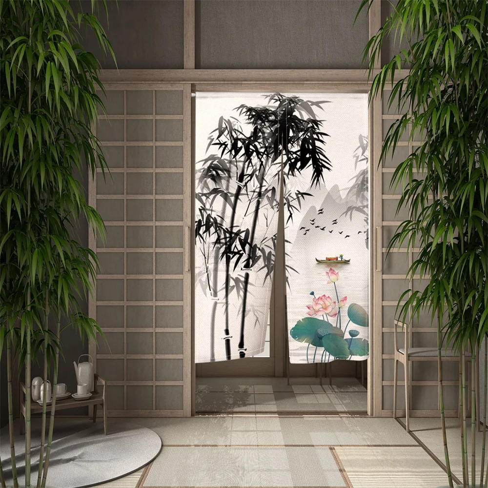 Cortina China Vintage Feng Shui – Tapiz Divisor De Habitación – Estilo Animales Multicolor
